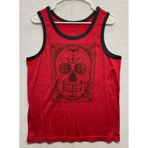 Vintage Ocean Pacific OP 1992 Tank Top Men’s Red Medium Sugar Skull